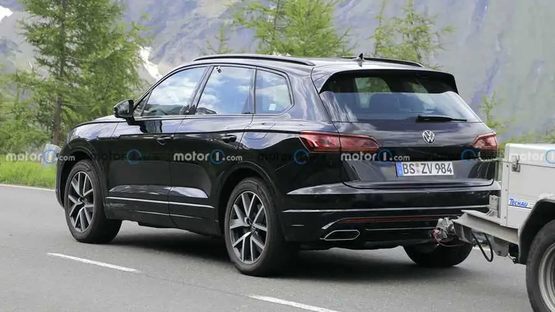 2023 Volkswagen Touareg Spied Hiding Minor Facelift In Plain Sight