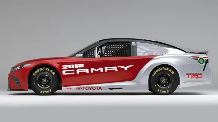 The 2018 Toyota Camry is a new NASCAR race car.