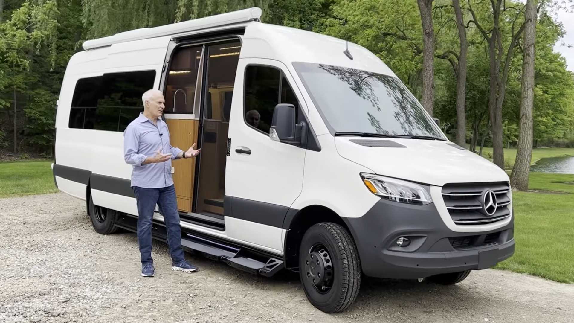 Clever Camper Van Features Special Storage for a Litter Box and Sword