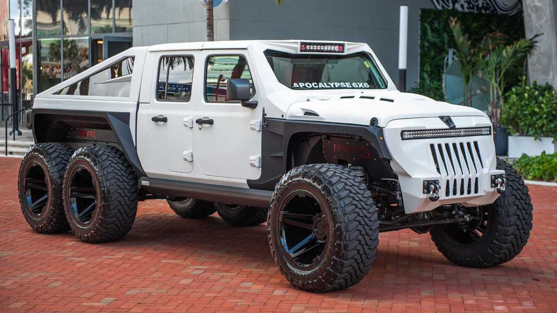 Apocalypse Manufacturing unveils a haunting new face for Jeep 6x6