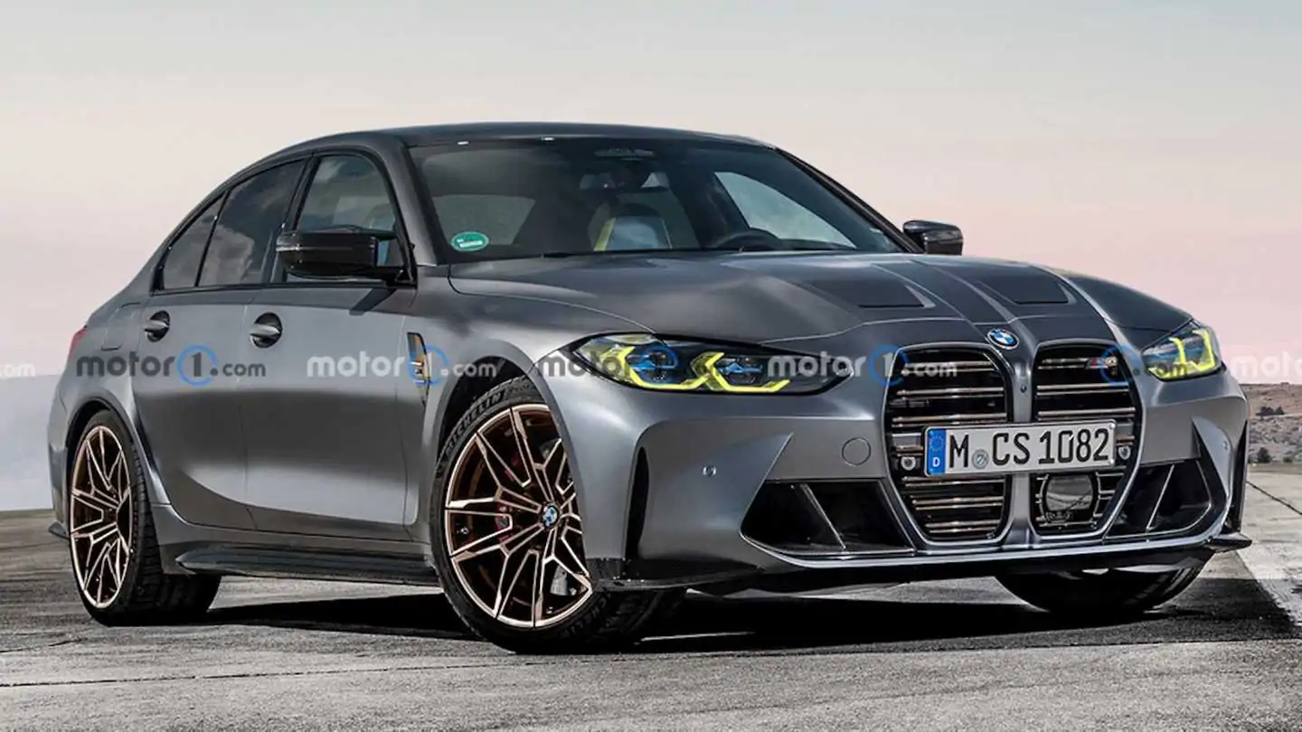 2023 BMW M3 CS Unofficial rendering Peels Away the Camo and Cladding