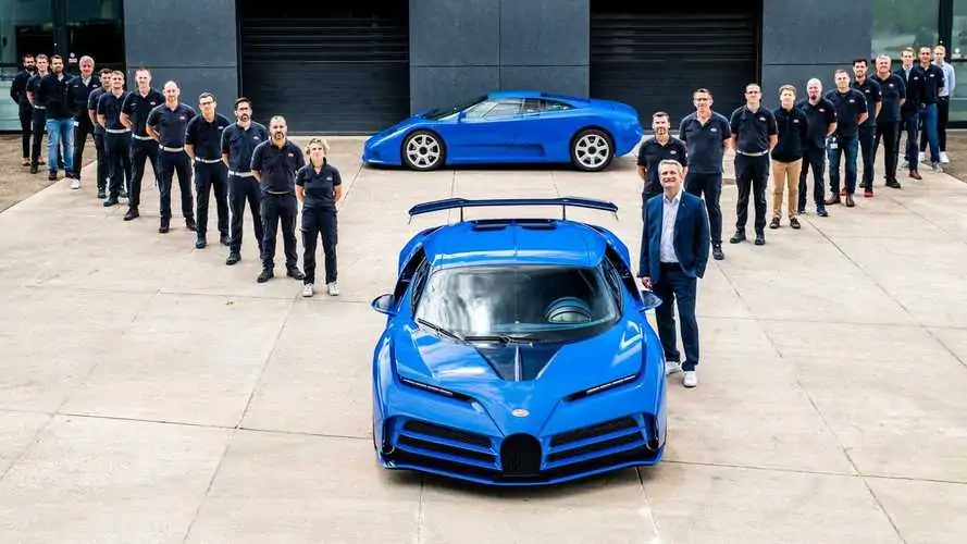 The New Owner Receives the First Of Ten Bugatti Centodiecis