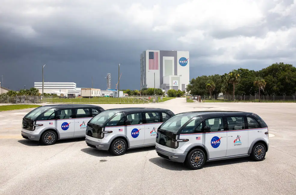 Canoo Launches NASA Transport Vehicles at Kennedy Space Center