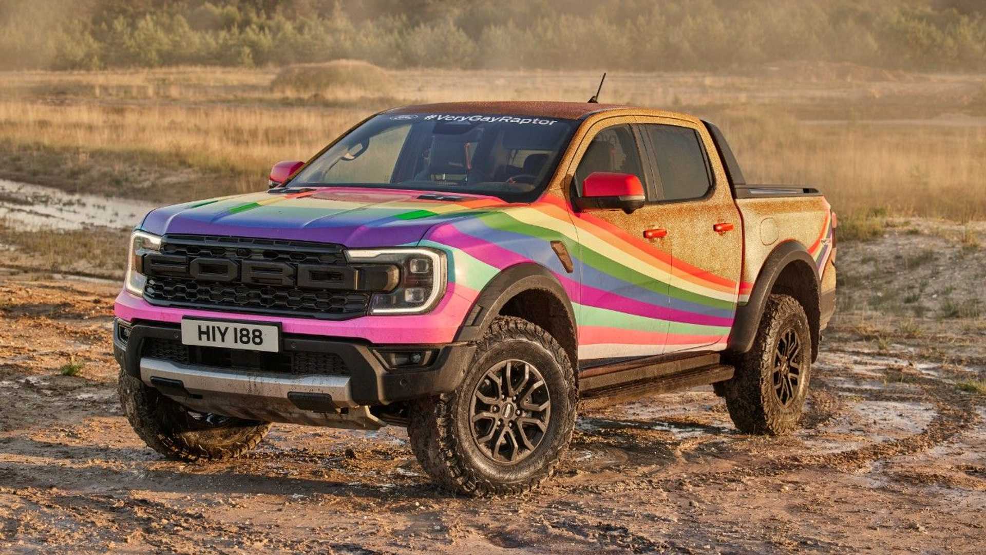 Ford Very Gay Ranger Raptor Makes a Colorful Debut at Goodwood