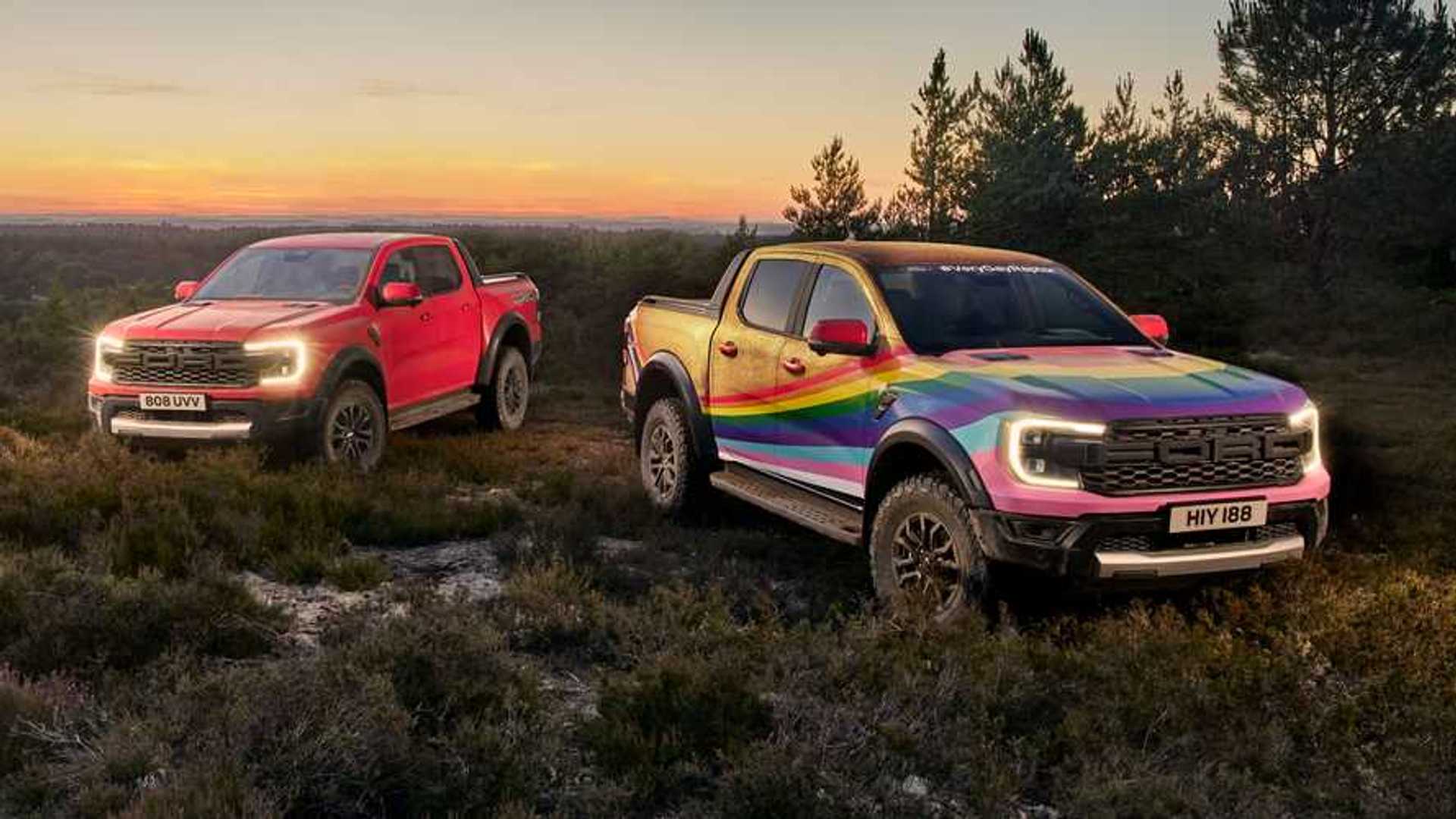 Ford Very Gay Ranger Raptor Makes a Colorful Debut at Goodwood