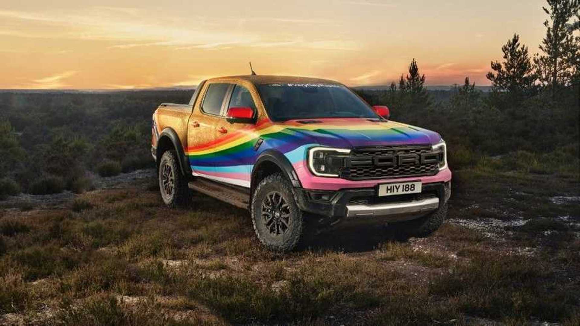 Ford Very Gay Ranger Raptor Makes a Colorful Debut at Goodwood