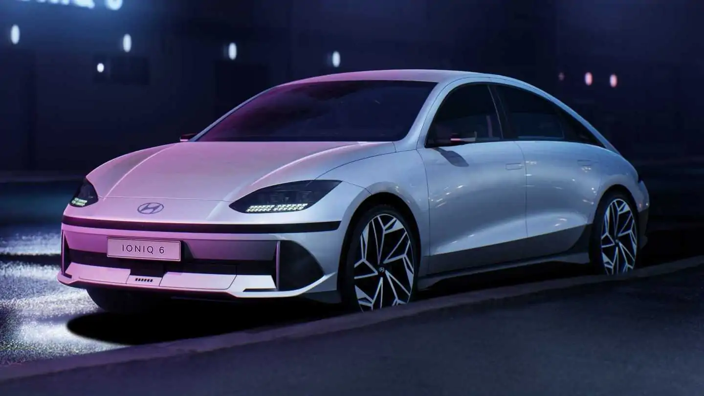 Hyundai Ioniq 6 is a Tesla Model 3 Rival with Neon-Soaked Cabin