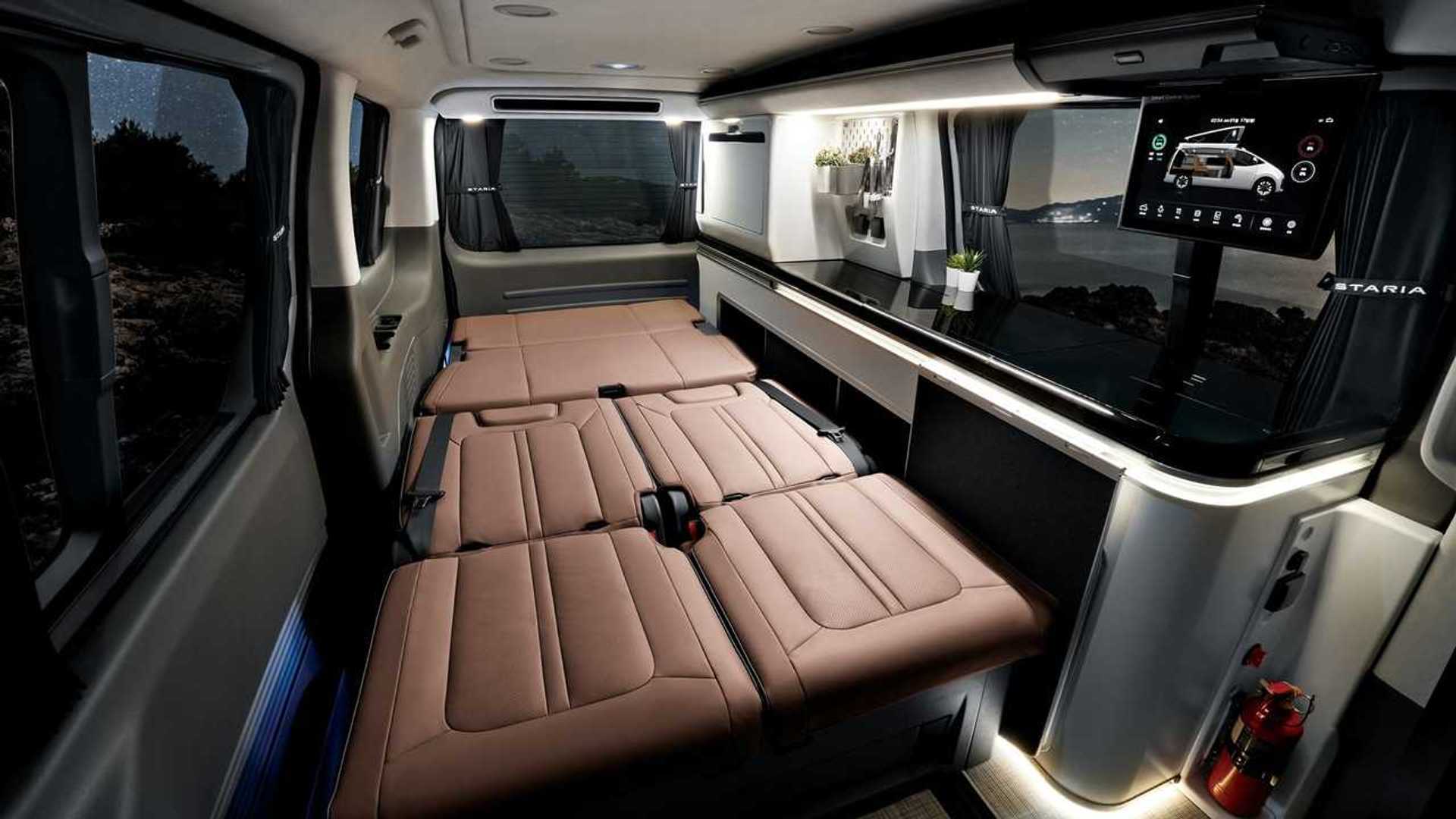 Hyundai Staria Lounge Camper Gets a Pop-Up Tent and Air Mattress