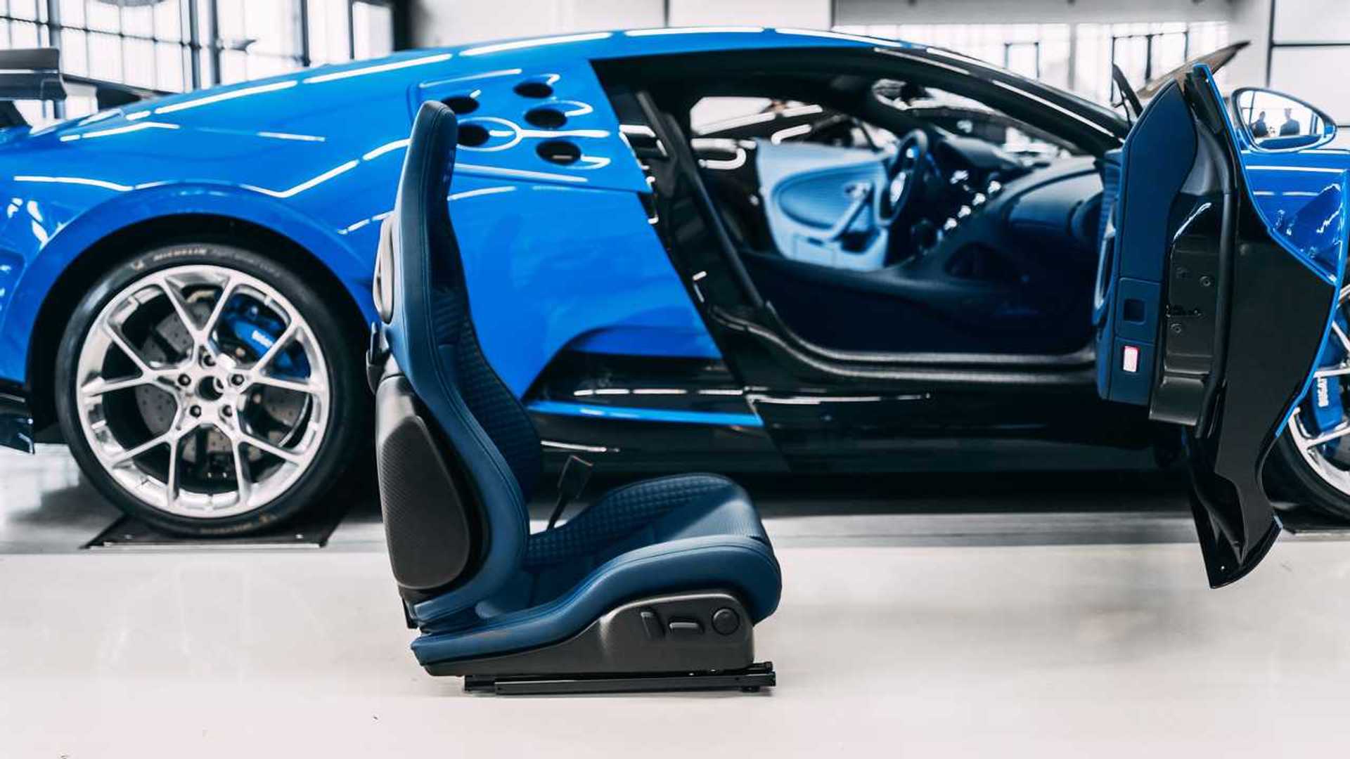 interior of Bugatti Centodieci. It takes 16 weeks to assemble