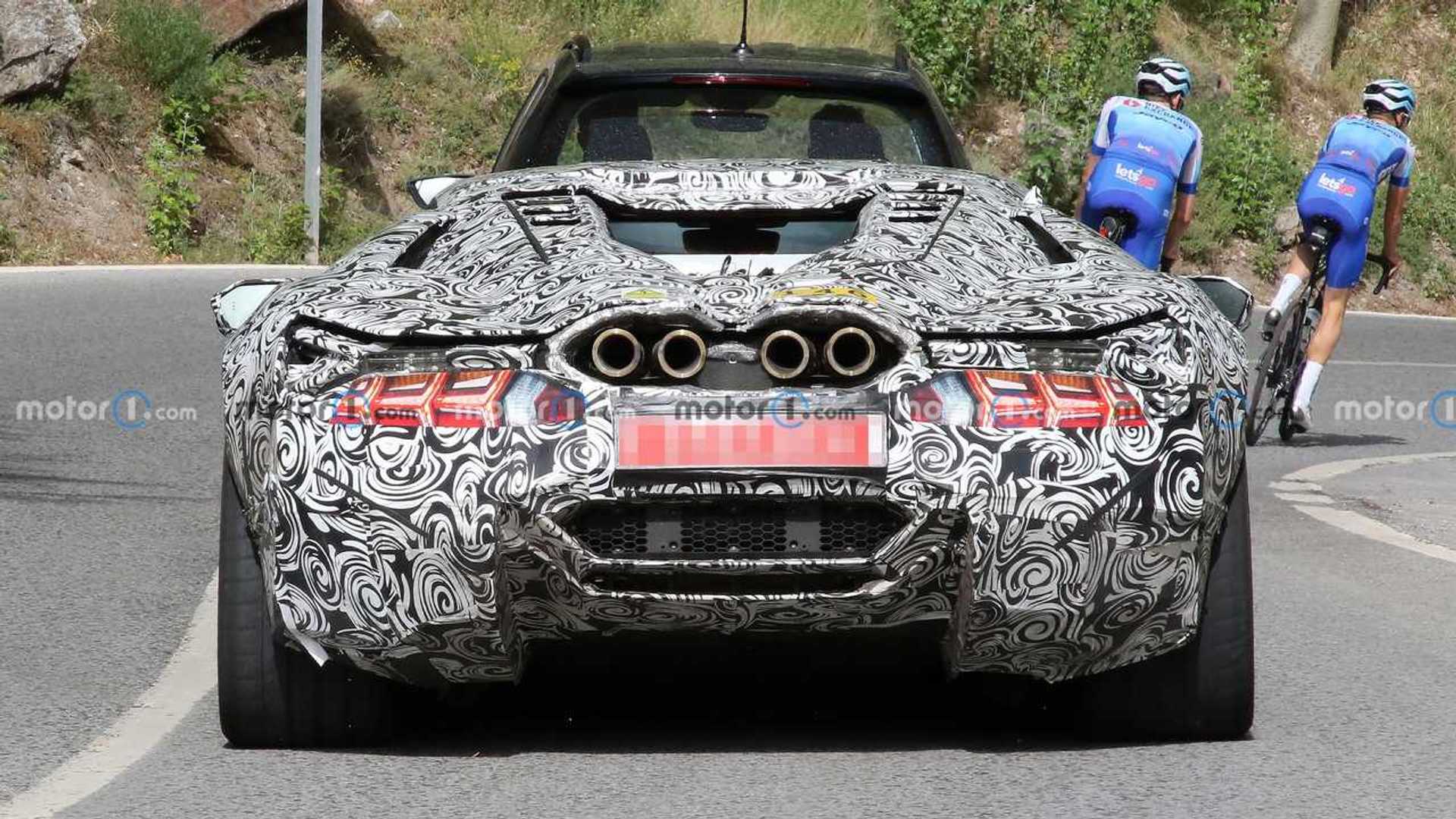 Lamborghini Aventador Replacement Spied Up Close