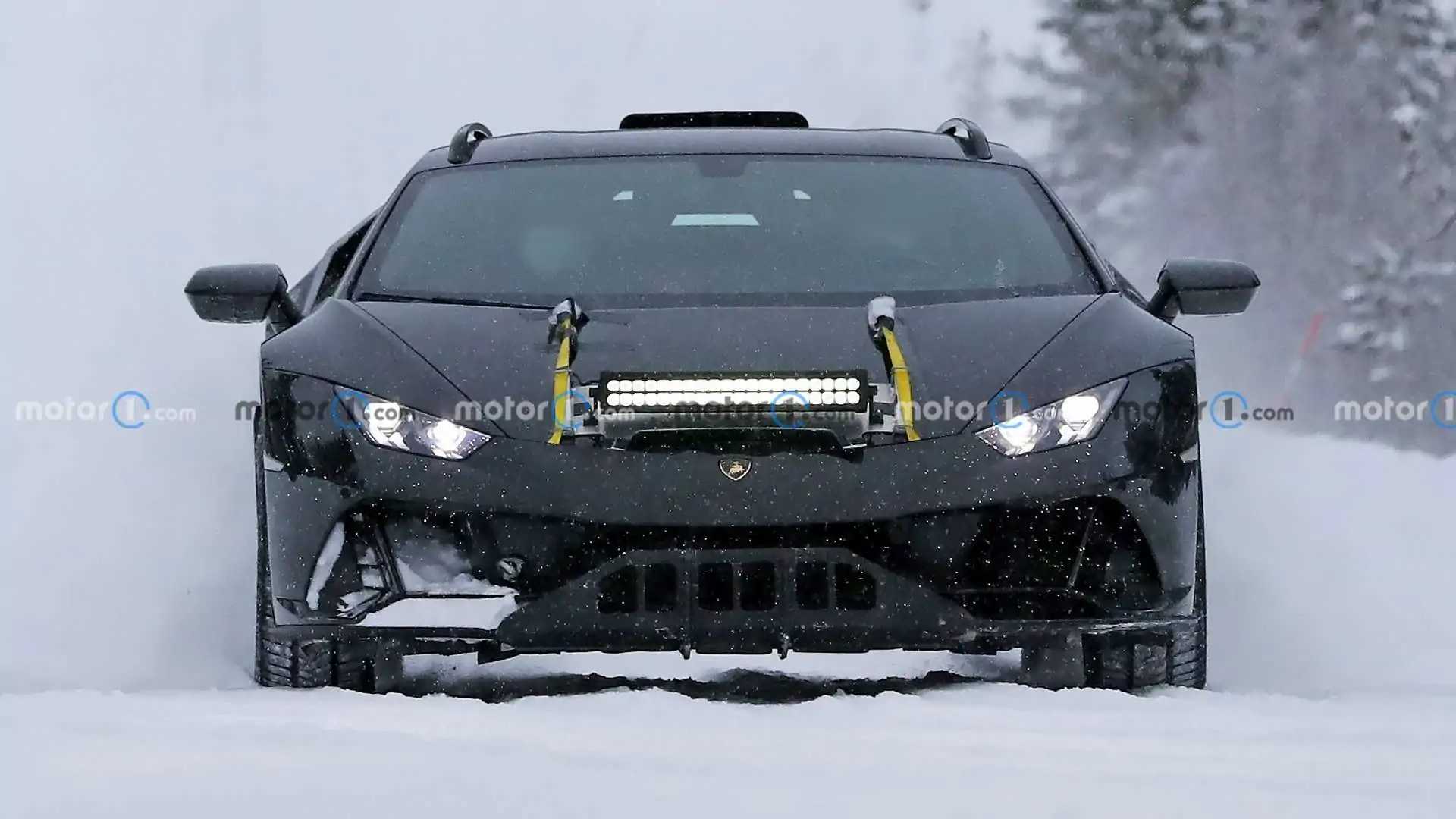 Lamborghini Huracan Sterrato Production Car Spied Up Close