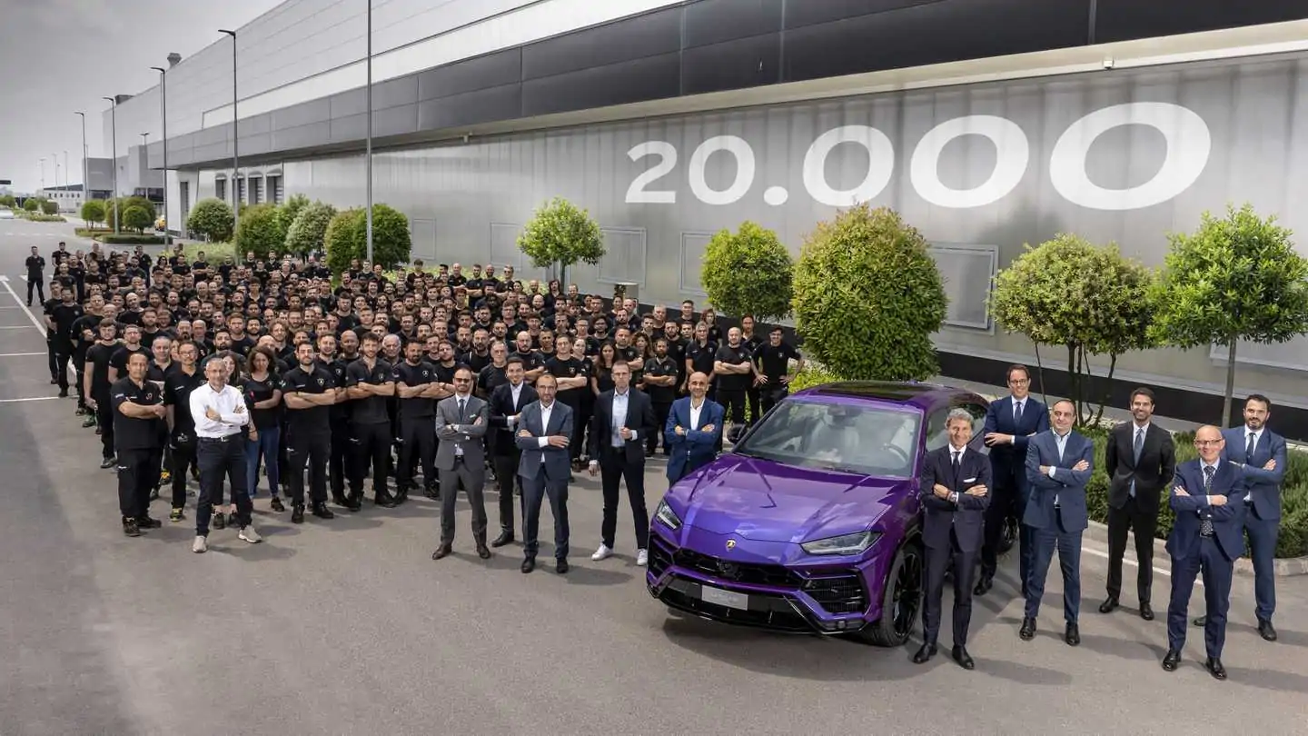 Lamborghini has assembled 20,000 Urus SUVs in just four years