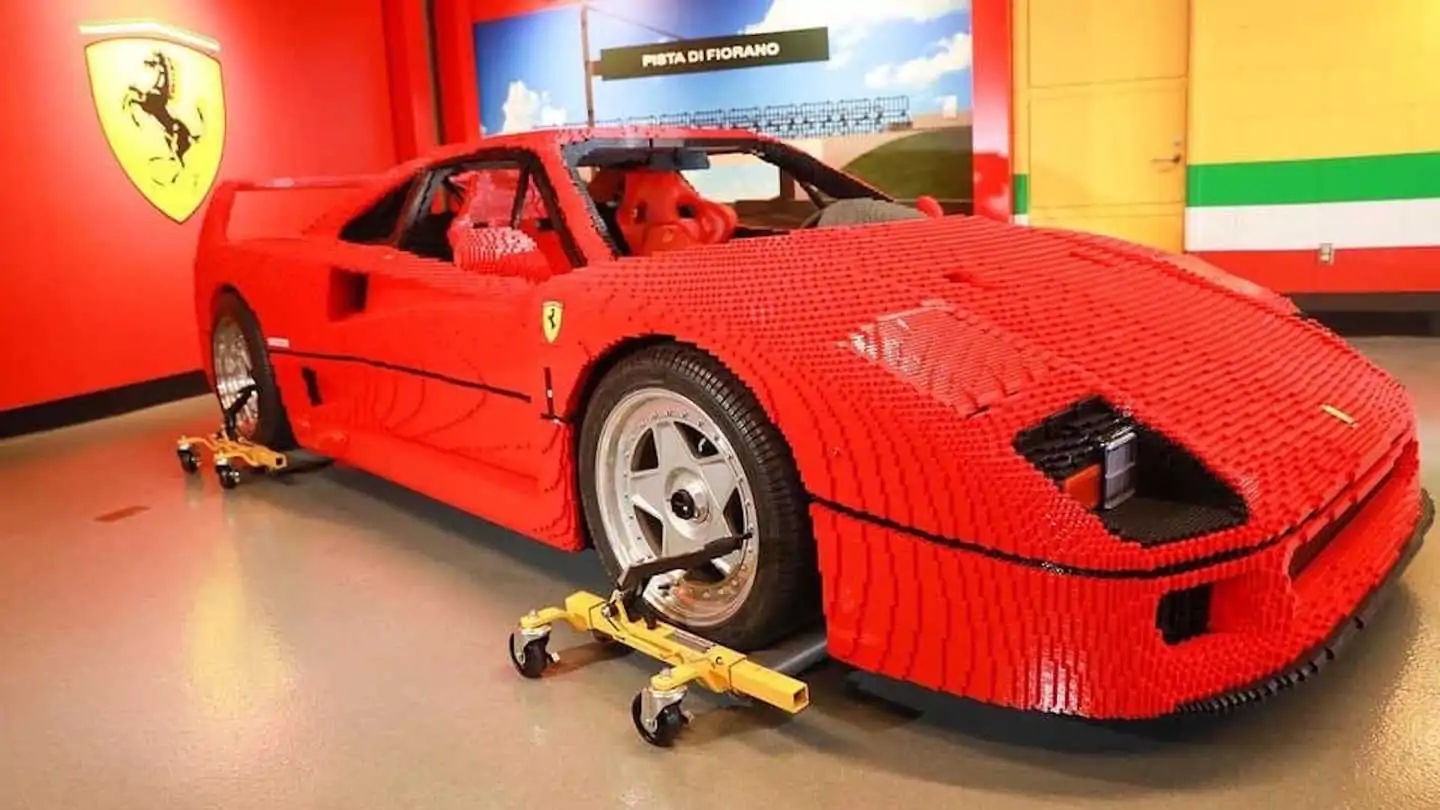 Life-Size Lego Ferrari F40 Arrives In California