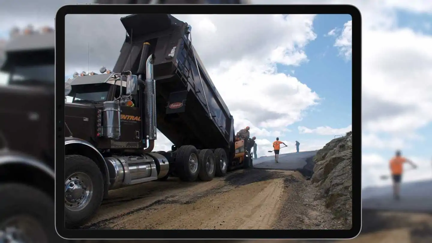 Trucks Traveled Five Miles in Reverse To Pave Mt. Washington Road