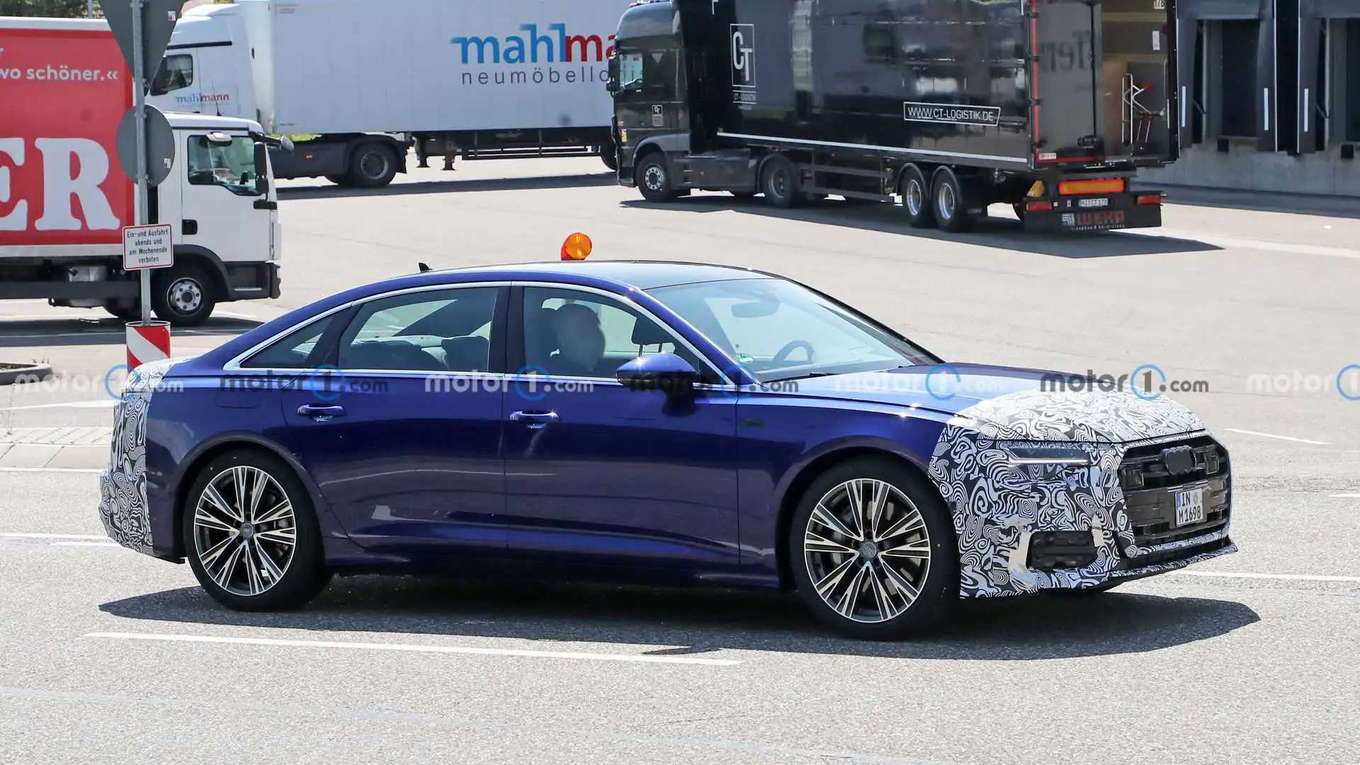 Audi A6 Sedan Spy Photos Show Line Variant with Revamped Fascias