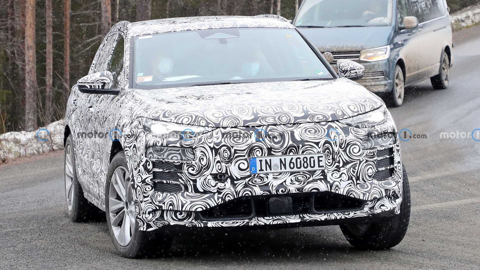 Spy Photos of the New Audi Q6 Etron provide a glimpse at the interior