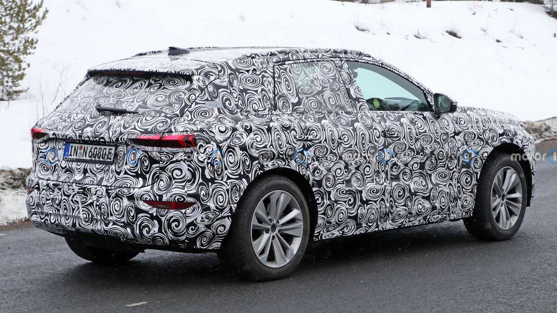 Spy Photos of the New Audi Q6 Etron provide a glimpse at the interior