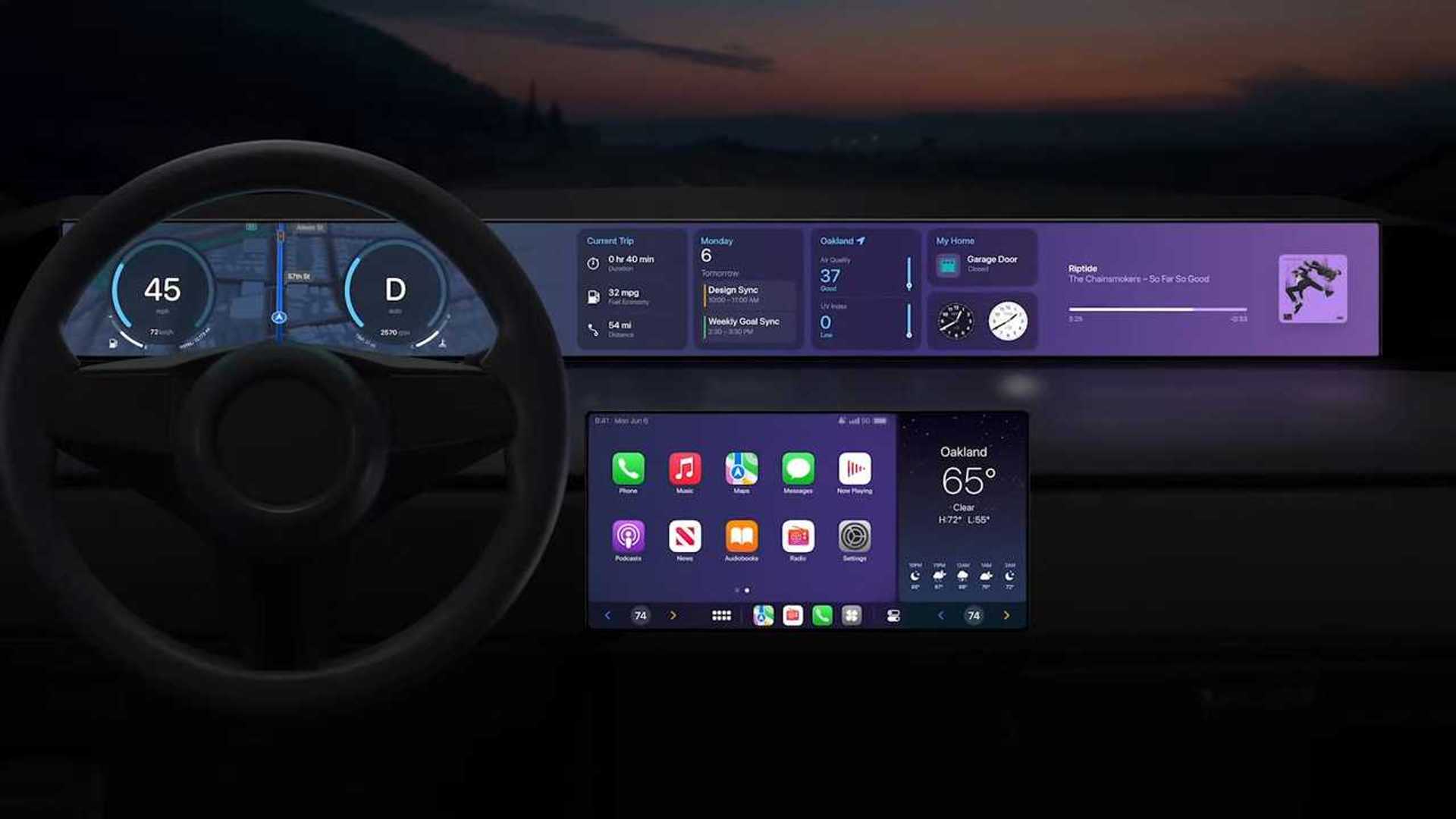 Next-Gen Apple CarPlay Brings Custom Features To Multiple Screens