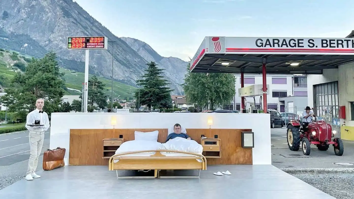 Swiss Company Offers A Zero-Star Suite at a Gas Station