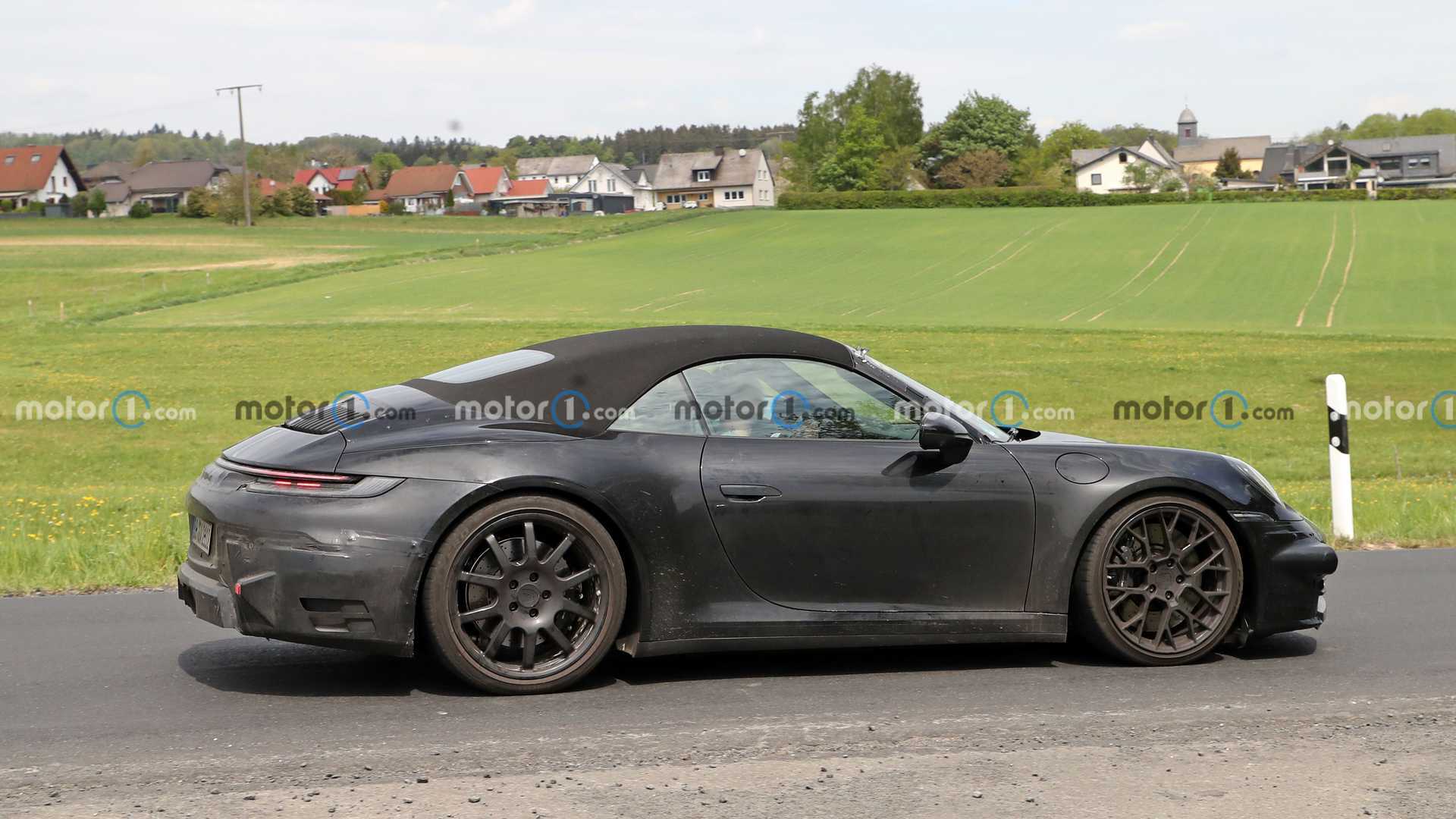 Refreshed Porsche 911 Spied In Coupe And Convertible Forms