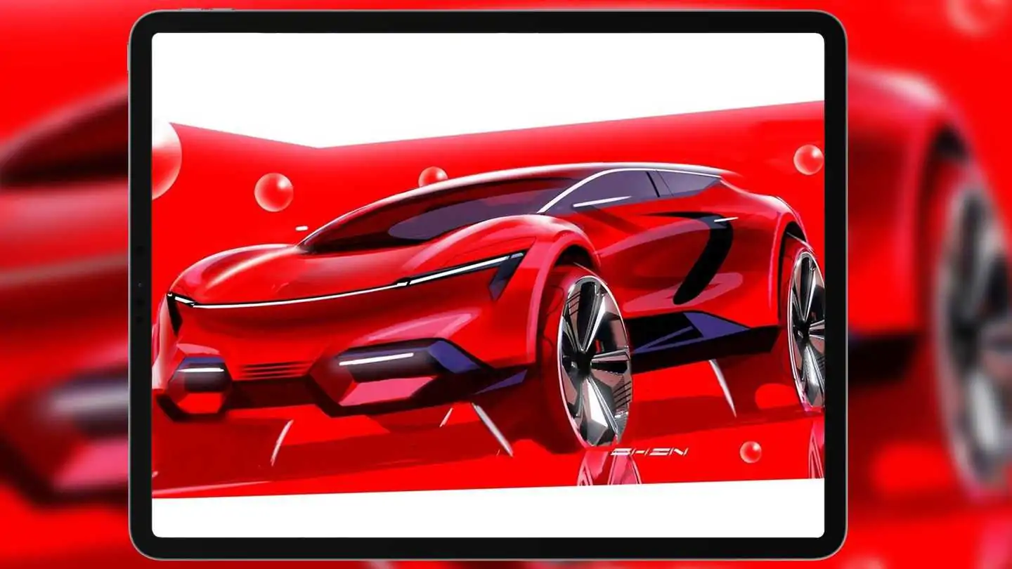 Could this GM Sketch Be An Electric Corvette SUV Preview?