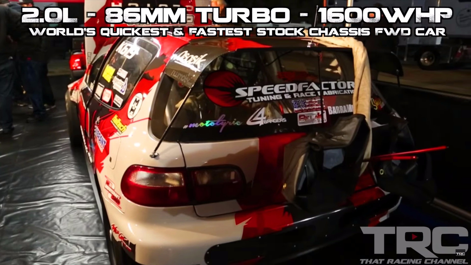 FWD quarter-mile record set by Honda Civic 1,850 HP