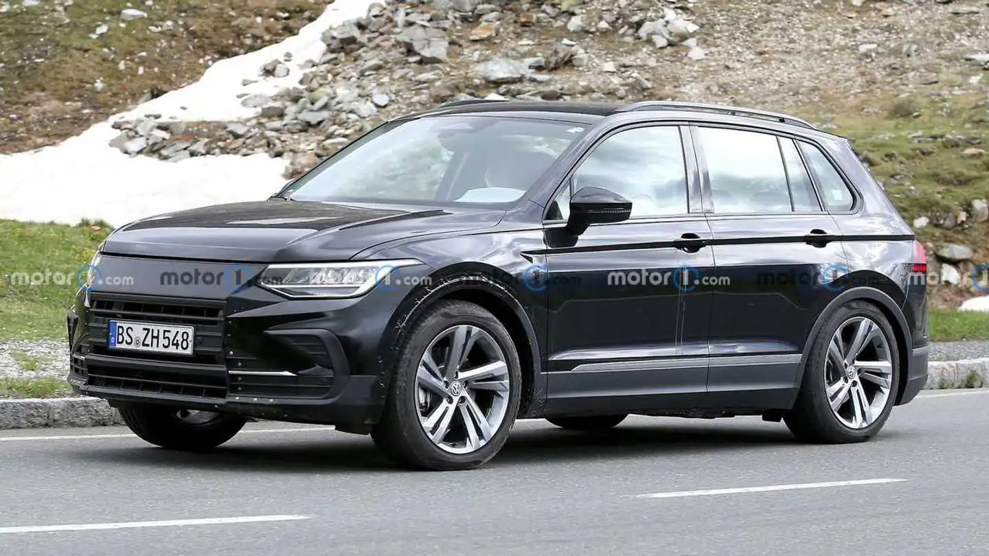 Volkswagen Tiguan Test Mule Found Hiking An Electric Powertrain