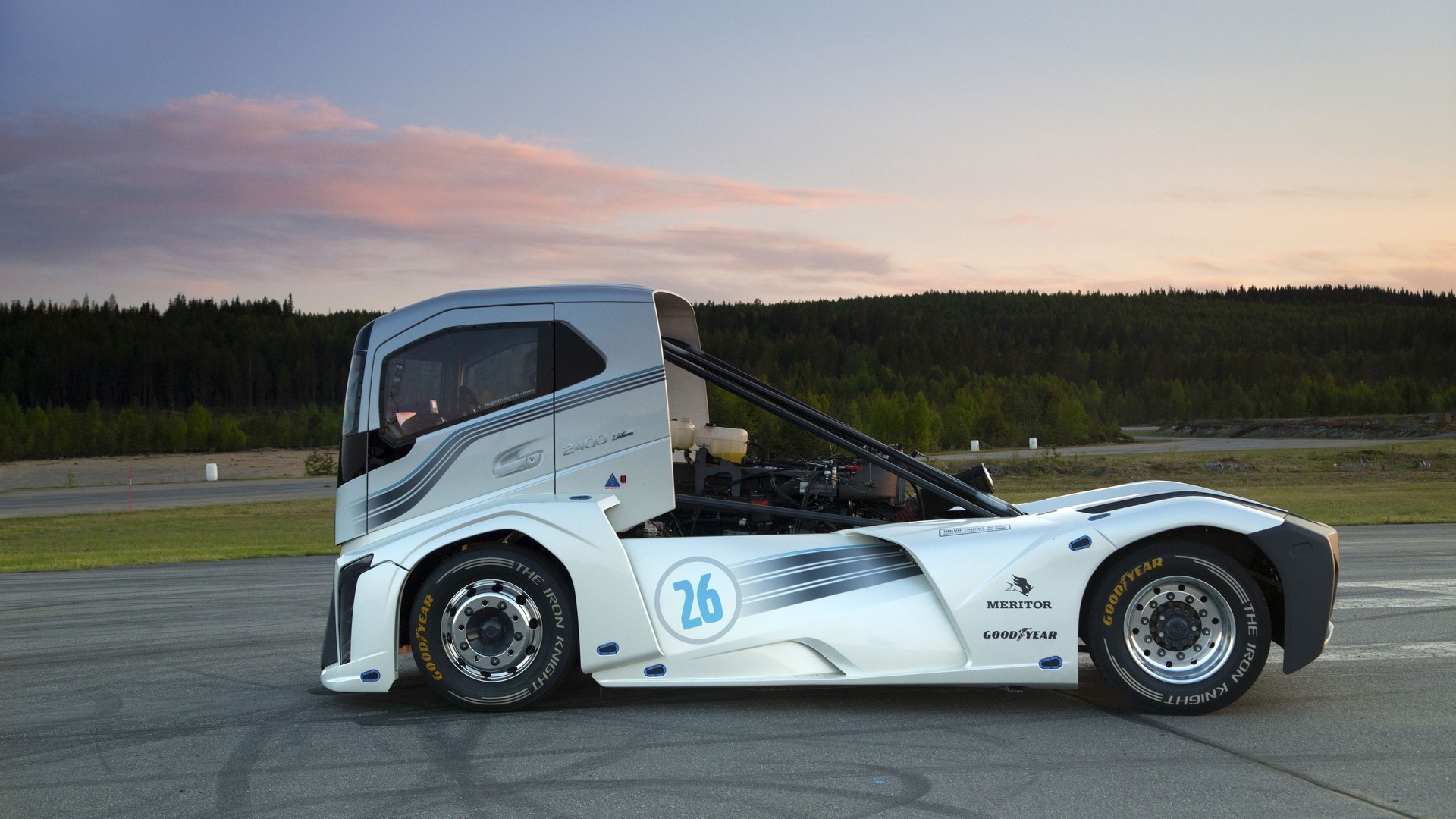  Volvo truck with 2,400 horsepower