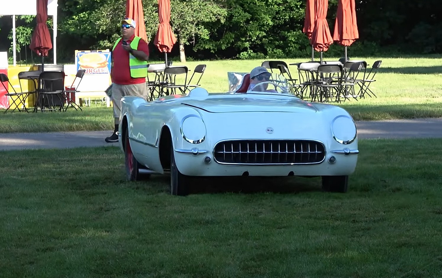 This chevrolet corvette is the first to get a v8 motor