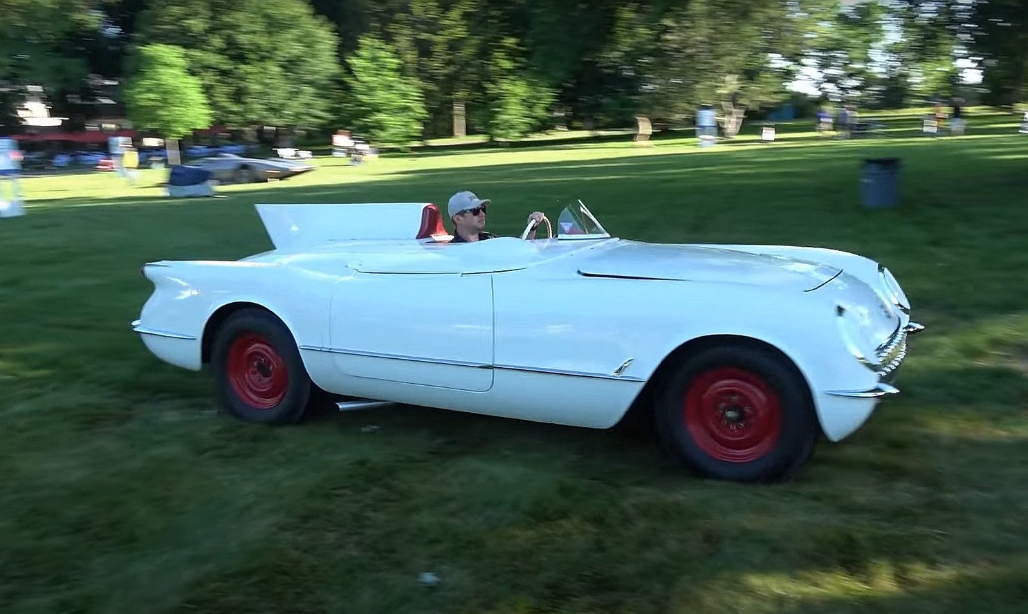 This chevrolet corvette is the first to get a v8 motor