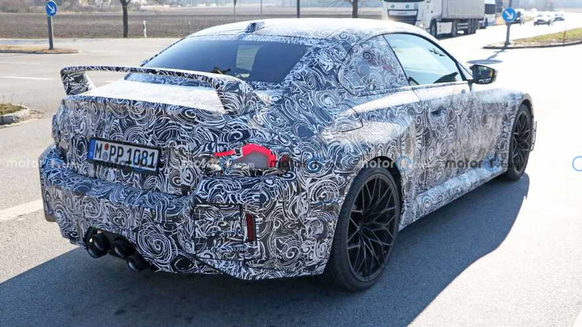 2023-bmw-m2-with-m-performance-exhaust-spy-photo