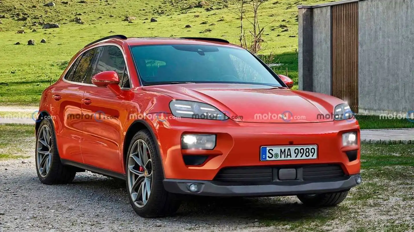 2024 Porsche Macan Electric Vehicle Rendering Predicts the Future By