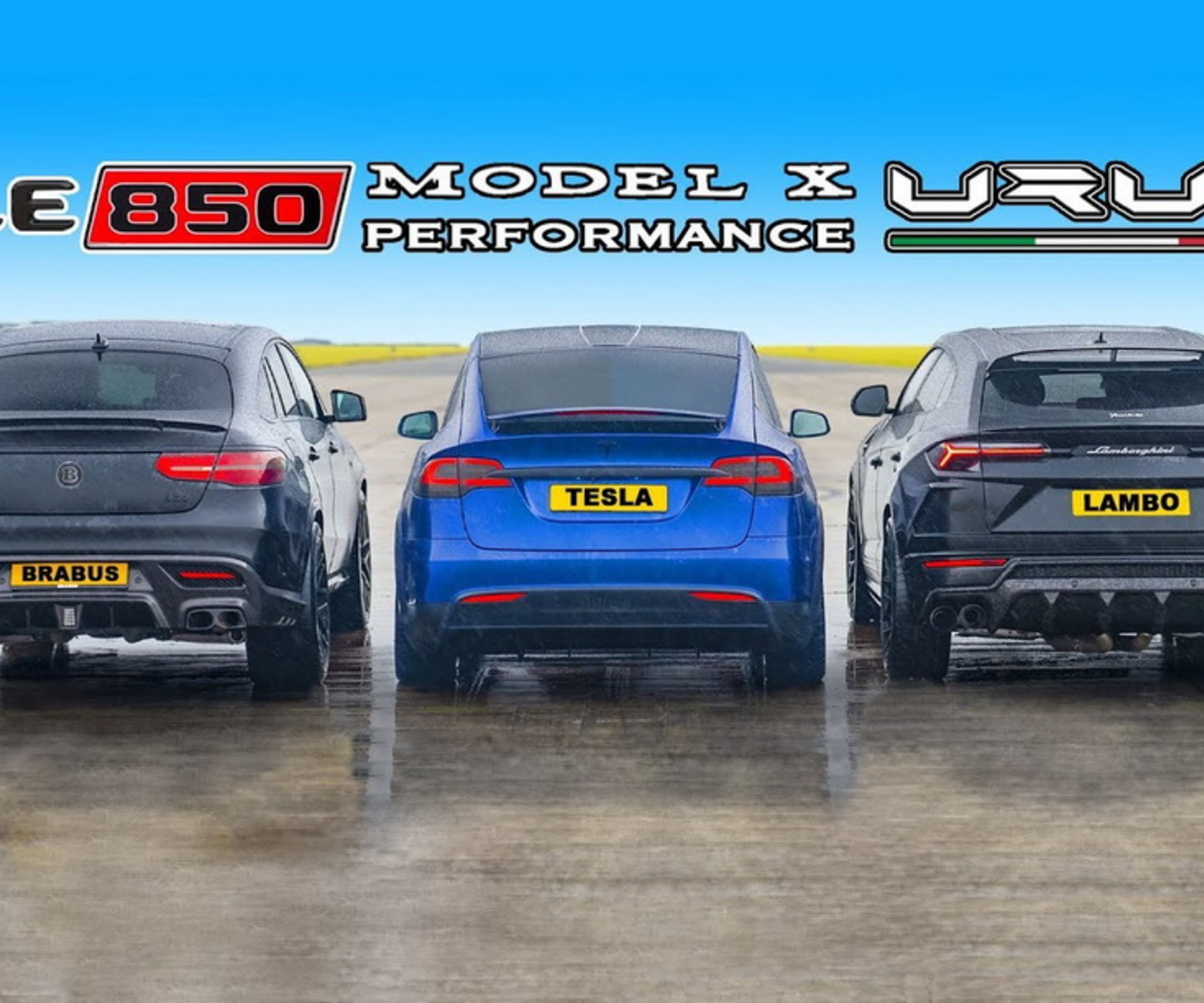 Can Lamborghini Urus Beat Tesla Model X and Brabus 850 In A Drag Race?