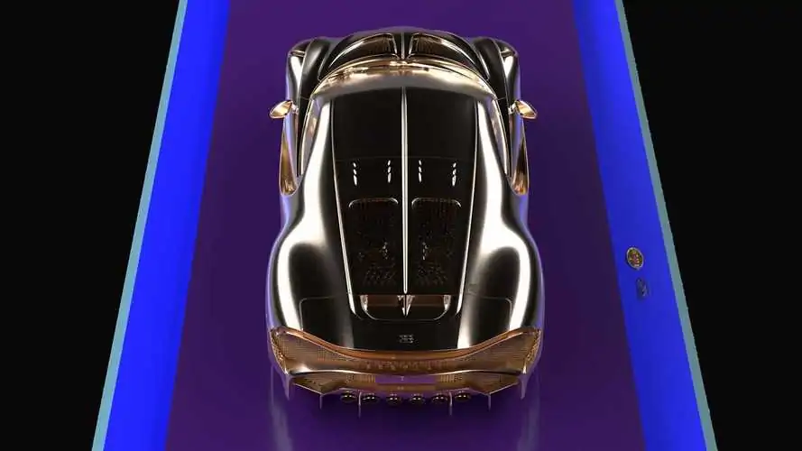 Bugatti La Voiture Noire Gold Sculpture Is As Unique As The Real Car