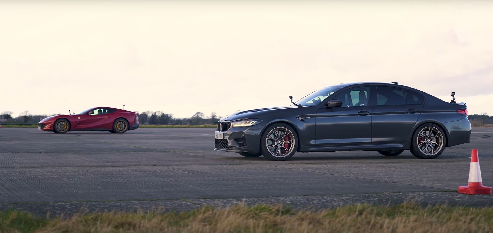 Drag Race: Can A Ferrari 812 beat The New BMW M5CS?