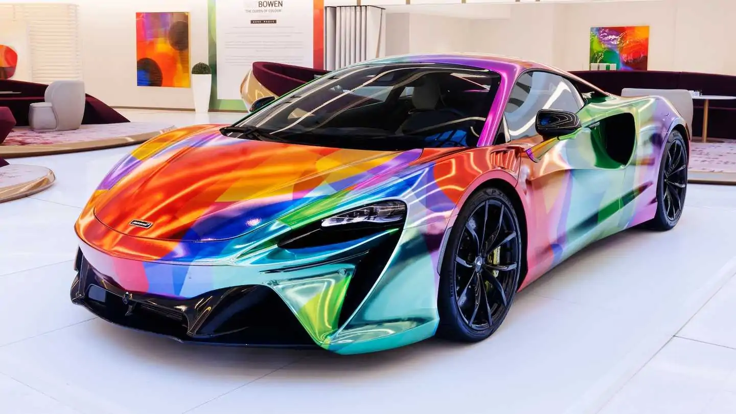 McLaren's Colorful McLaren Brings Art to The Artura Hybrid Supercar