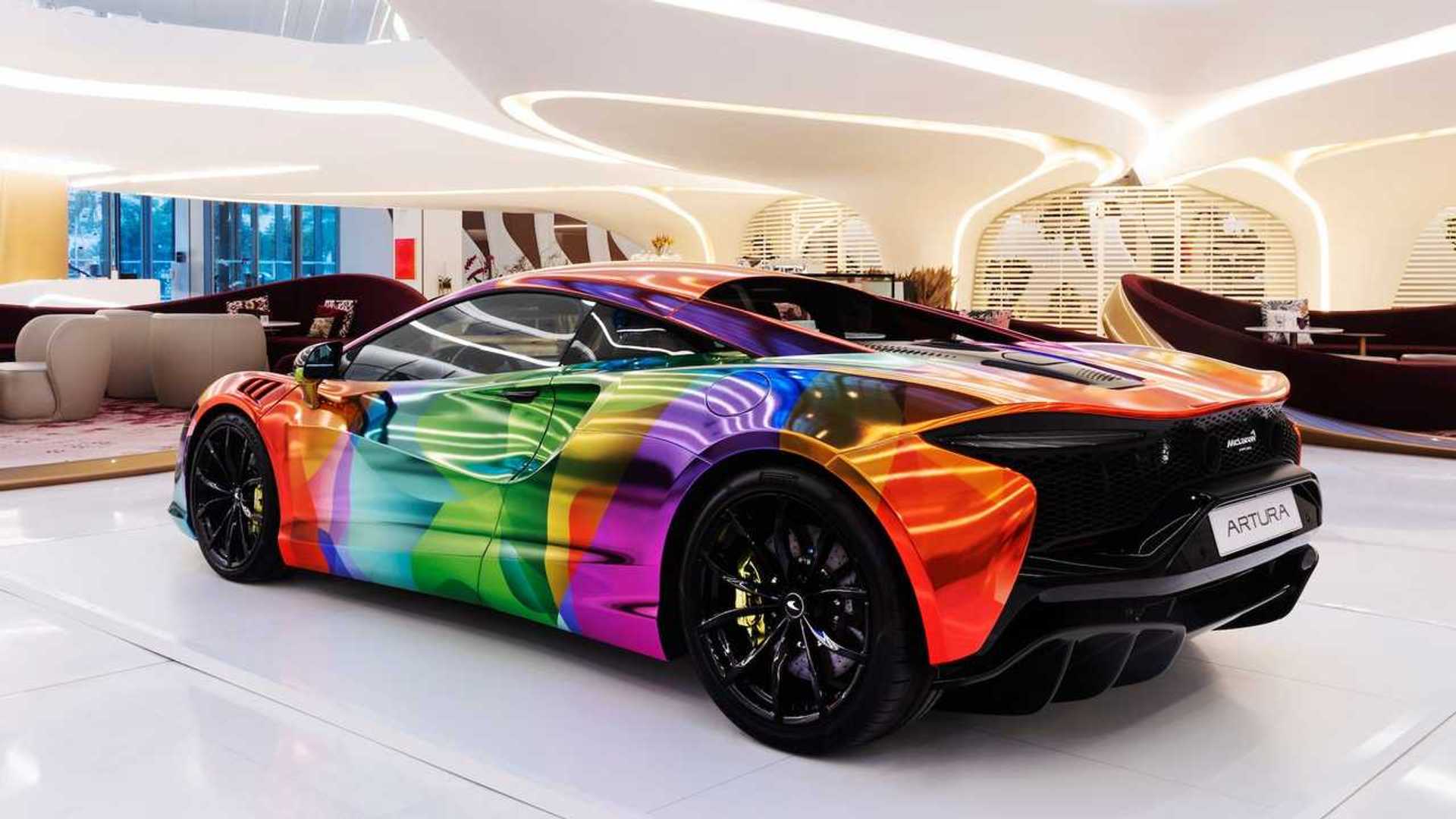 McLaren's Colorful McLaren Brings Art to The Artura Hybrid Supercar