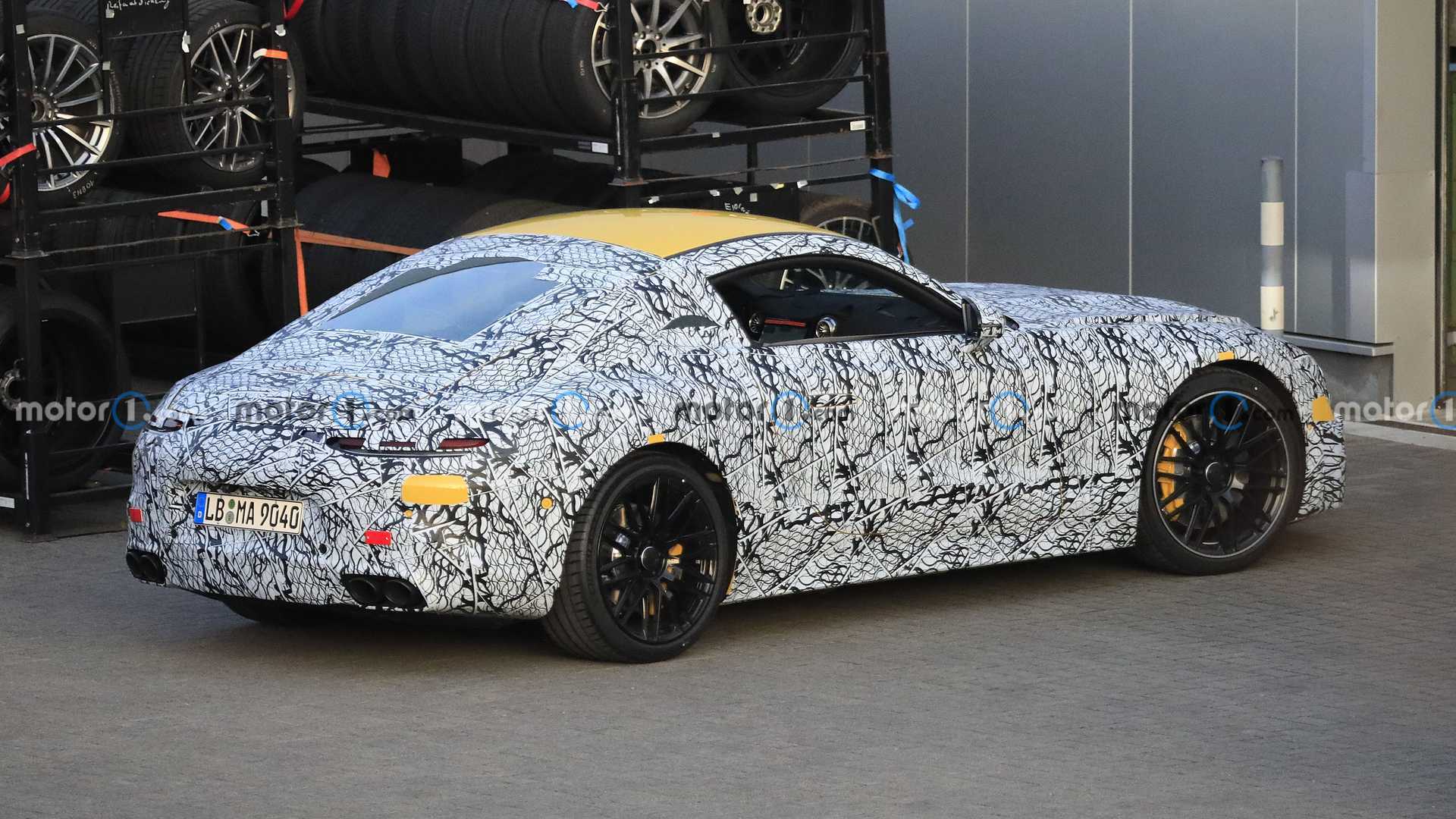 2023 Mercedes-AMG GT Coupe Spy Video Finds Car Near The Nurburgring