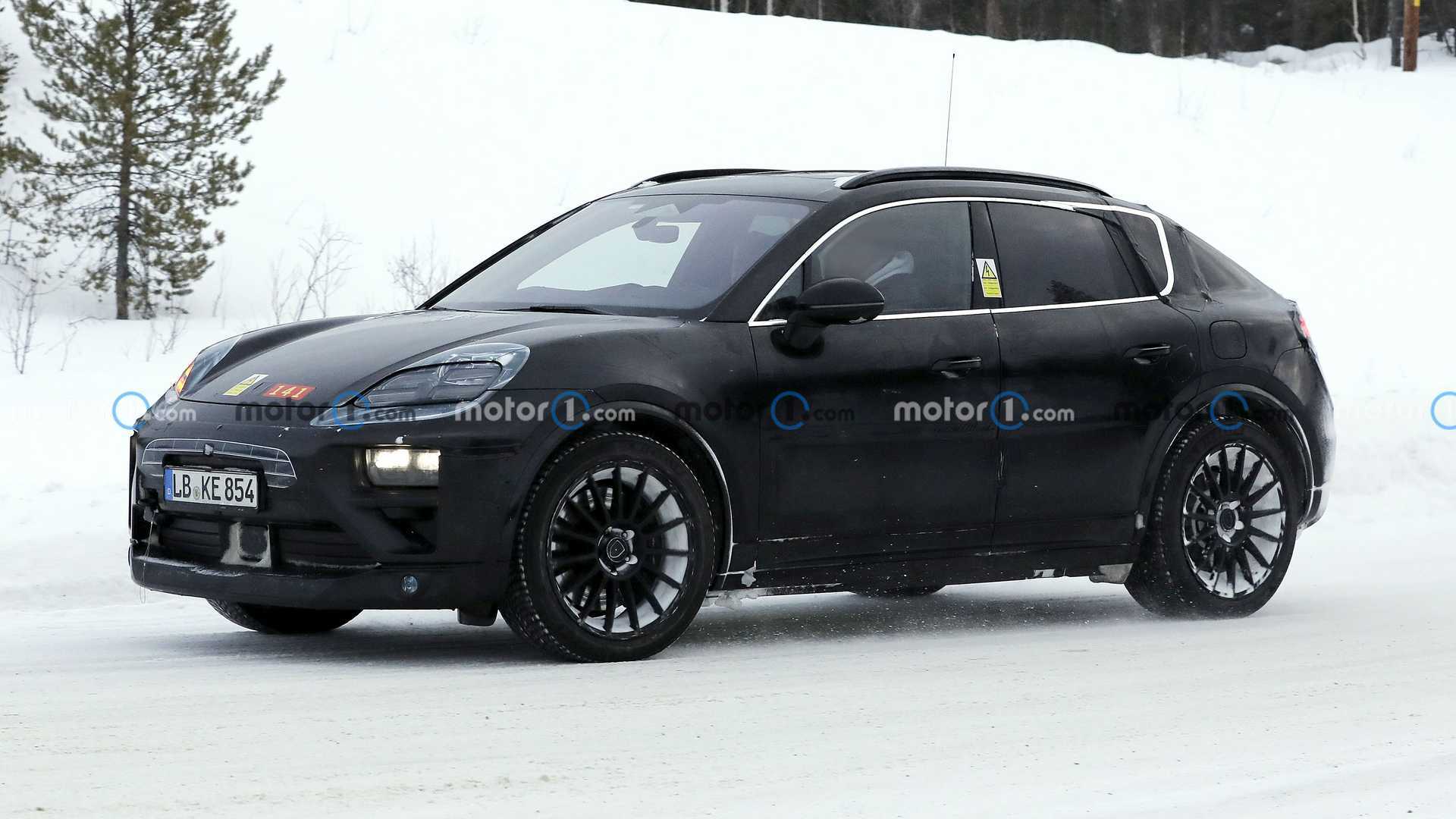 2024 Porsche Macan Electric Vehicle Rendering Predicts the Future By Removing Camo