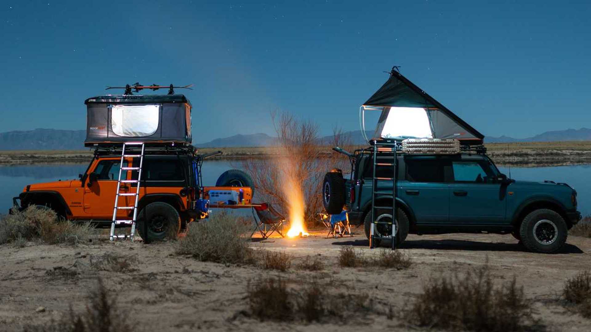 Roofnest Falcon 2 Tent has Thicker Fabric and Lots Of Storage Spots