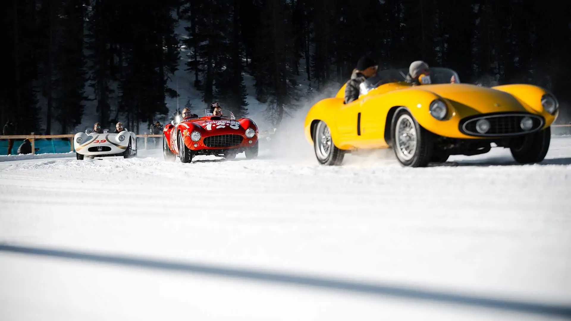 See Countach, Ferrari 250 GTO And Priceless Classics Playing In Snow