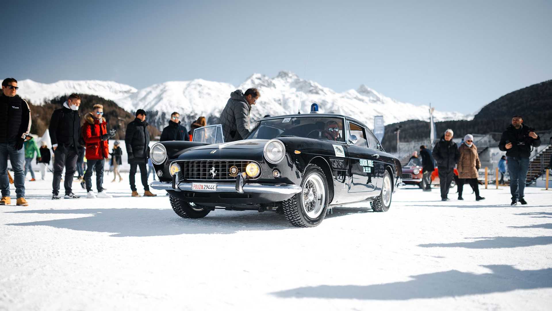 See Countach, Ferrari 250 GTO And Priceless Classics Playing In Snow